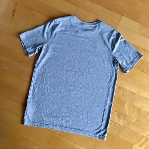 Nike Logo Short Sleeve Tee, Gray, White, Size XL (Youth) - Picture 4 of 16